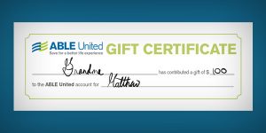 Gift certificate