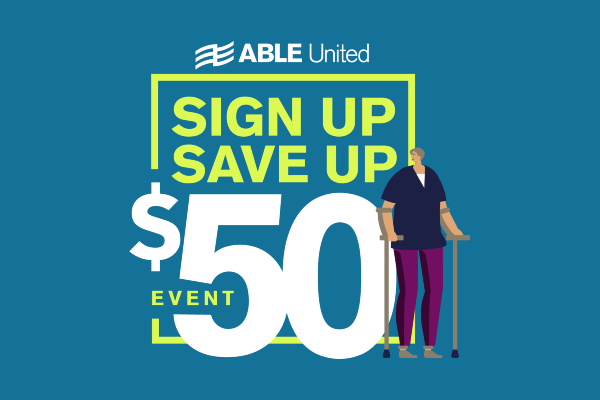 Sign Up. Save Up. $50 Fall Event